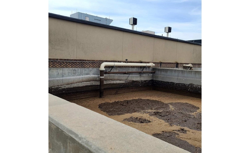 Mass thermal flow meter installed at wastewater treatment plant