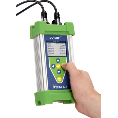 PTFM 6.1 image in someone's hand showing the log screen