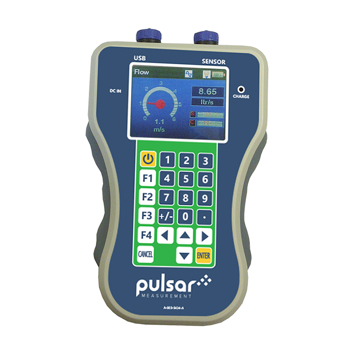 Pulsar Measurement FlowPulse HandHeld portable pipe flow monitoring controller