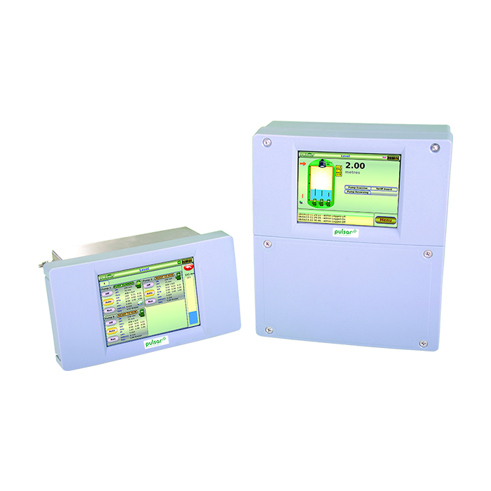 Pump controller, Ultimate Controller Units Wall and Fascia mounting options from Pulsar Measurement