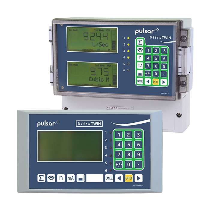 Differential level measurement with UltraTWIN Controller with Wall or Fascia Mounting Options by Pulsar Measurement
