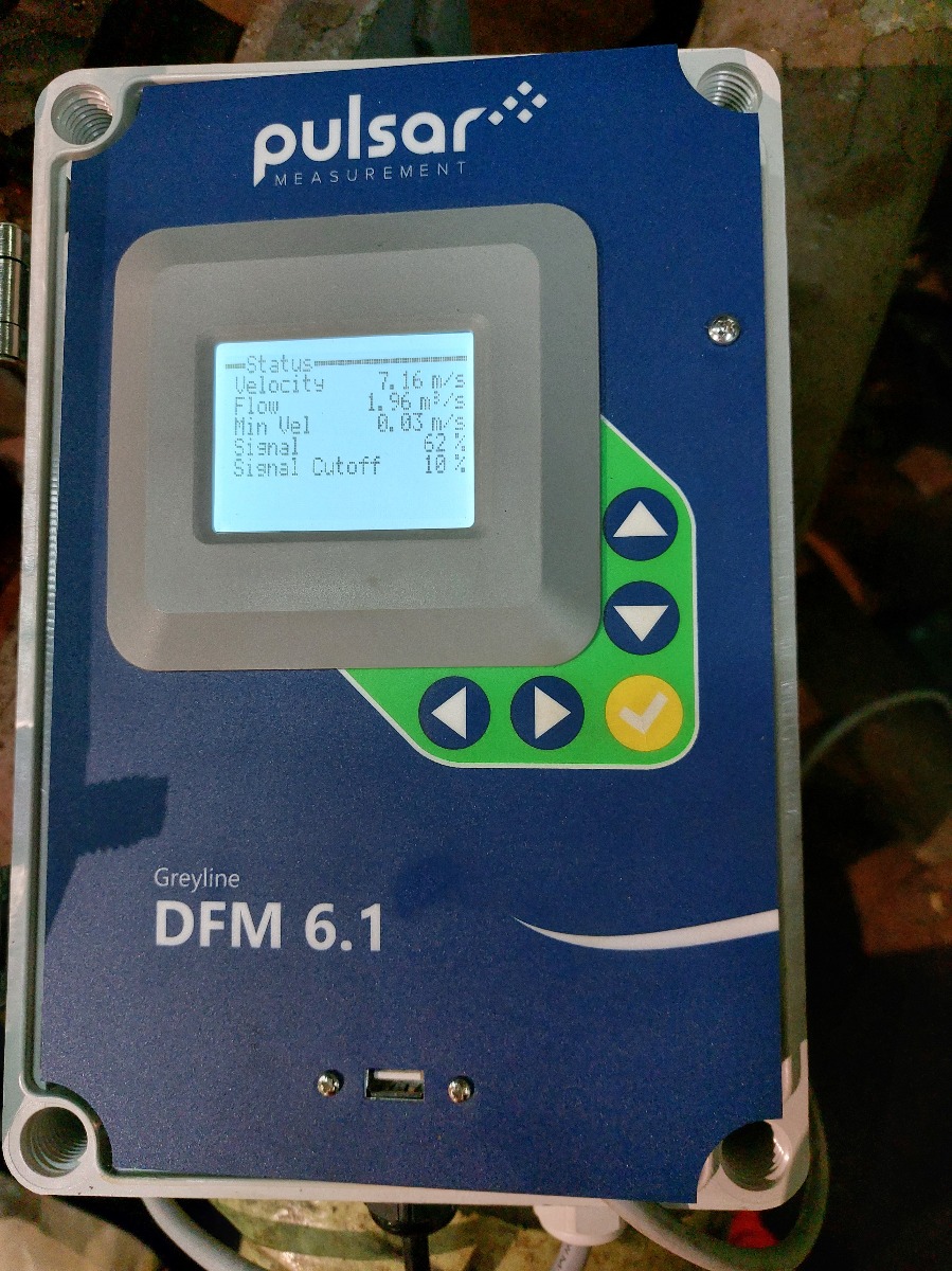 DFM 流量计显示流量读数