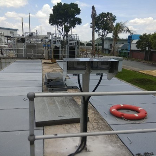Image of controllers at wastewater treatment plant