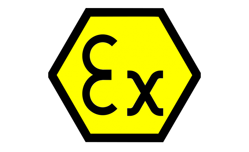 ATEX yellow and black logo