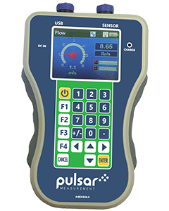 Pulsar Measurement FlowPulse HandHeld portable pipe flow monitoring controller